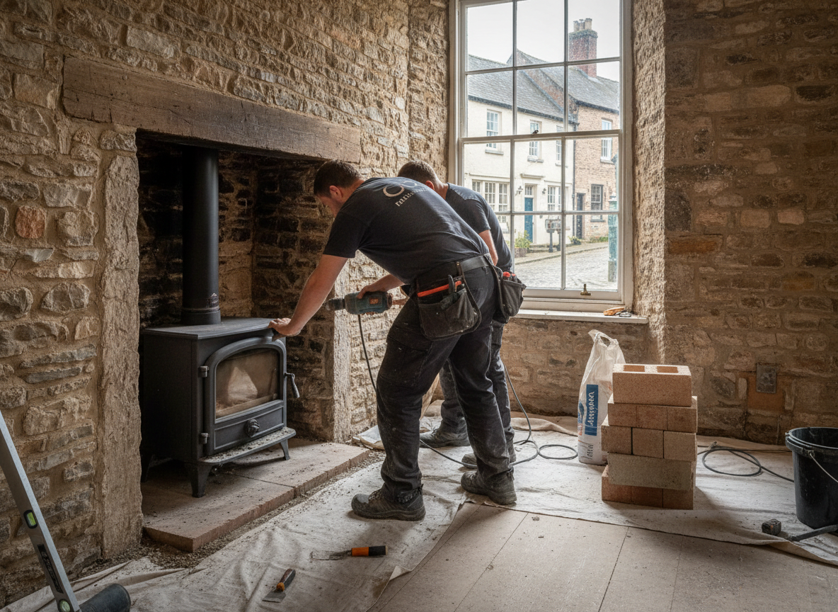 fireplace installation in Gloucester
