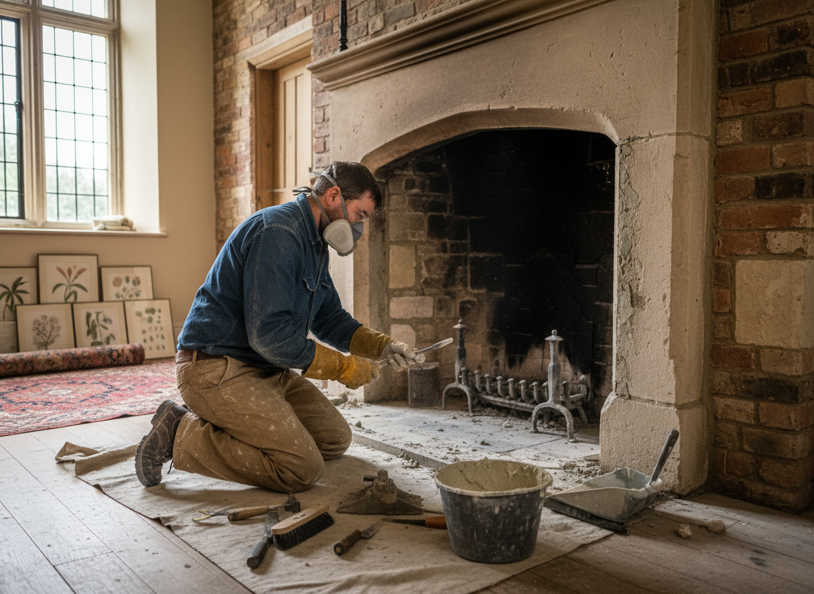 fireplace restoration in Gloucester