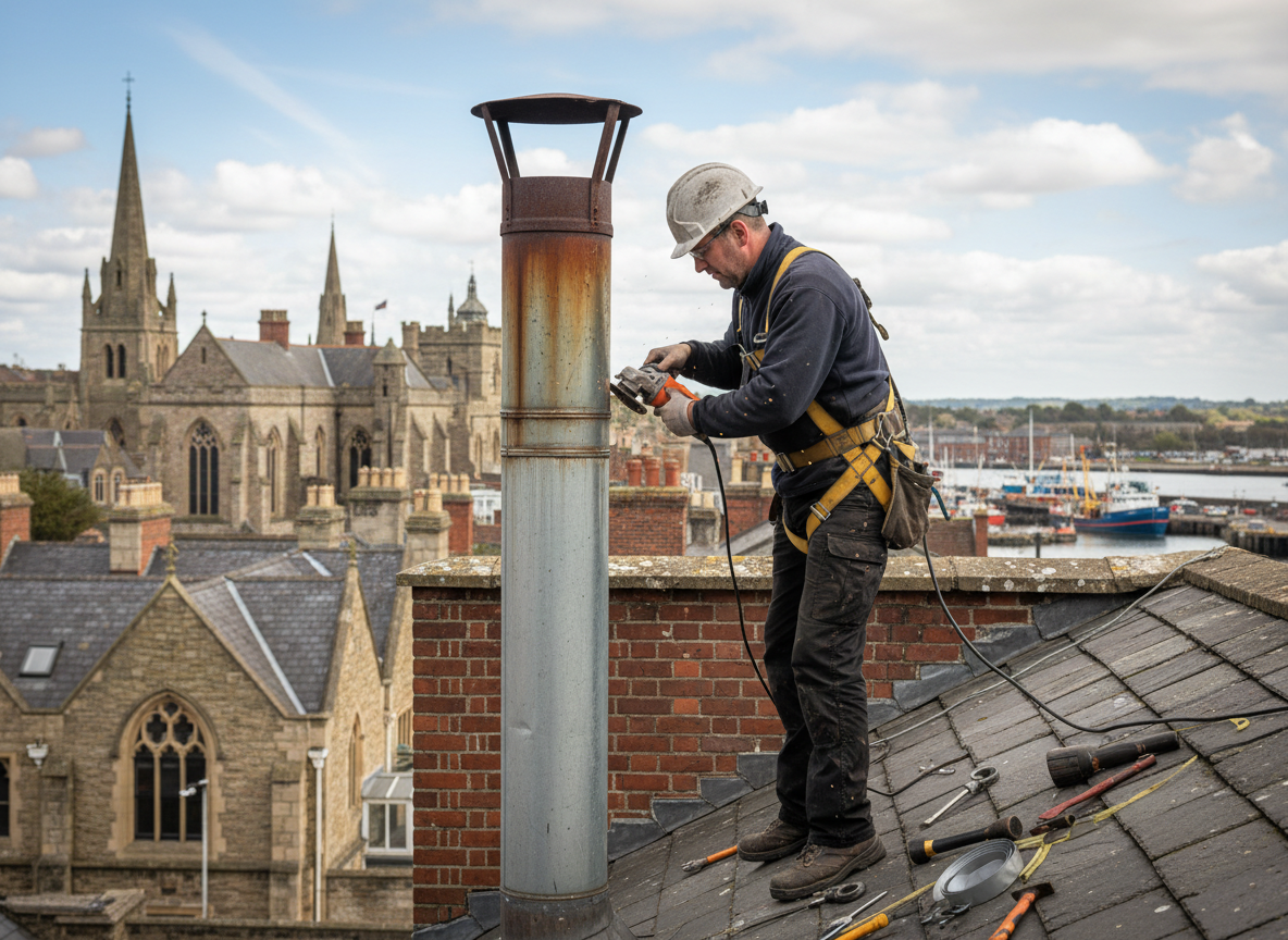 metal chimney repair in Gloucester